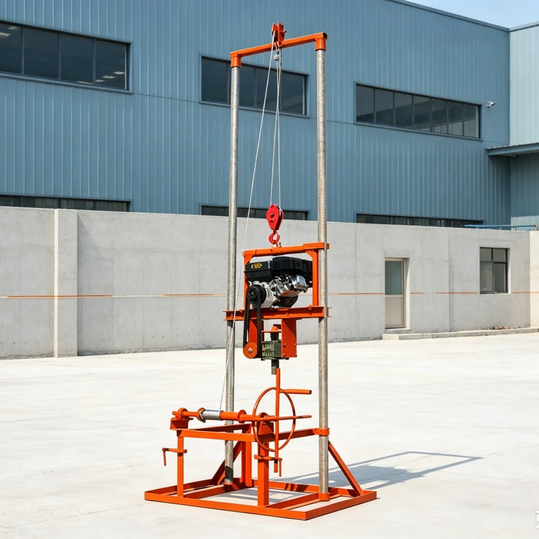 Customized Gantry Water Well Drilling Rig, Lifting Drilling Machine, Rural Farmland Shallow Well Drilling Equipment