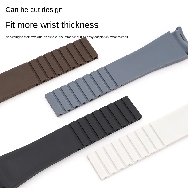 Correa de reloj curvada FKM de 20 mm para correa de reloj Omega x Swath Moothswatch estilo CTS para hombre y mujer