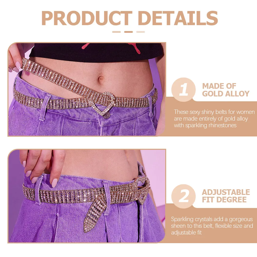 

Пояс-цепочка с полным покрытием стразами, винтажный металлический широкий пояс для женщин, модный пояс с стразами для джинсов