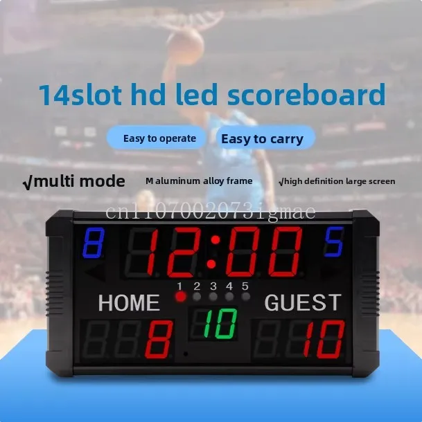 

Basketball game electronic scoreboard 24 seconds countdown badminton led timer scoreboard