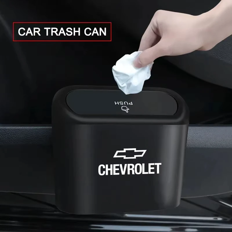 

Car Trash Can Storage Box Vehicle Multifunctional Garbage Dust Case For Chevrolet Cruze Malibu Sail Spark Captiva Equinox Trax