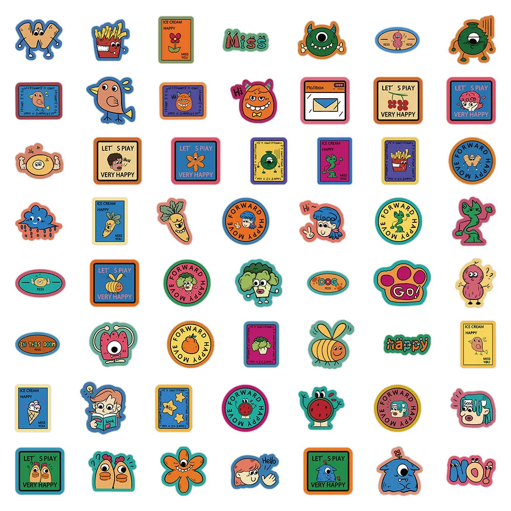 Picture 5: 60 Pieces of Quirky Decorative Waterproof Stickers, Phone Case Decoration Stickers, Planner Stickers, Stickers, Waterproof Stickers, Advantages: Waterproof, Can Be Re-Pasted, No Residue, Beautifully Designed.