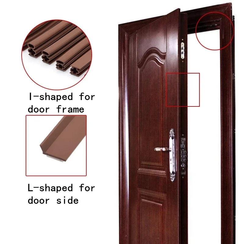 Anti theft door sealing seam sound insulation  anti-collision sticker wooden frame window frame windproof bottom sealing strip