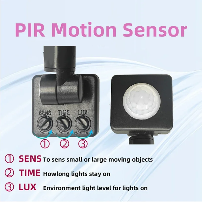 LED PIR Motion Sensor Floodlight Outdoor Wall Light White Light 100W 50W 30W 20W 10W IP66 Waterproof LED Spotlight For Garden