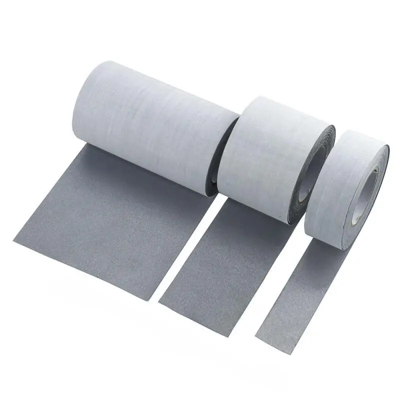 5 Meters Hot Paste Silver Gray Reflective Tape Width 2cm/3cm/4cm/5cm for DIY Clothes & Bags Silver Handmade Apparel Decoration