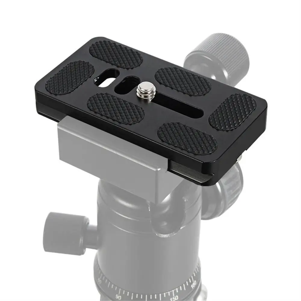 Universal Aluminum Alloy Quick Release Plate Tripod Mount Adapter with 1/4 Screw for Benro Arca Swiss Ball Head and Camera