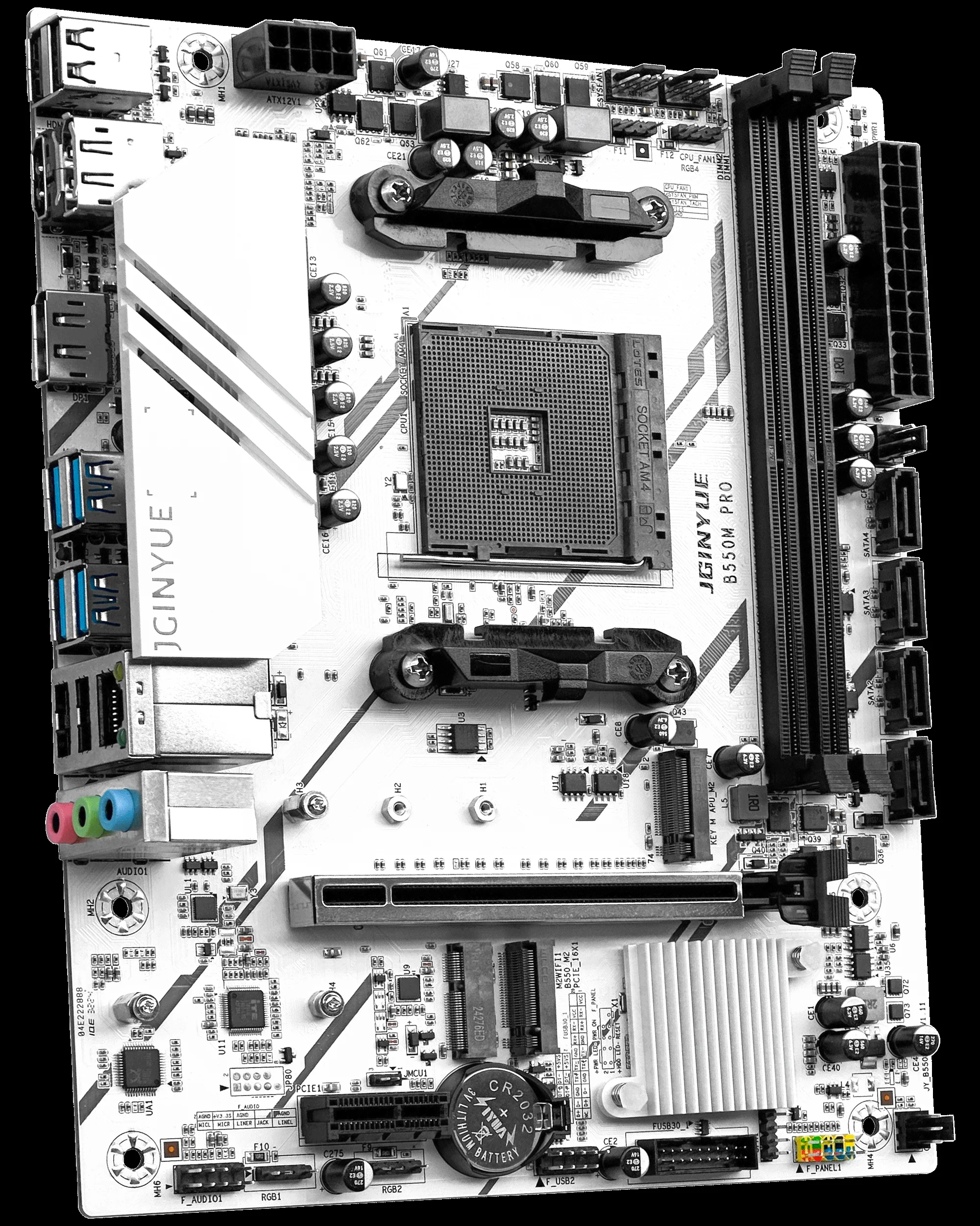 JGINYUE B550M PRO V1.5 AM4 M-ATX Motherboard For Ryzen5000 series DDR4 RAM Desktop PCIe4.0 Gaming office out of box5500/5600X