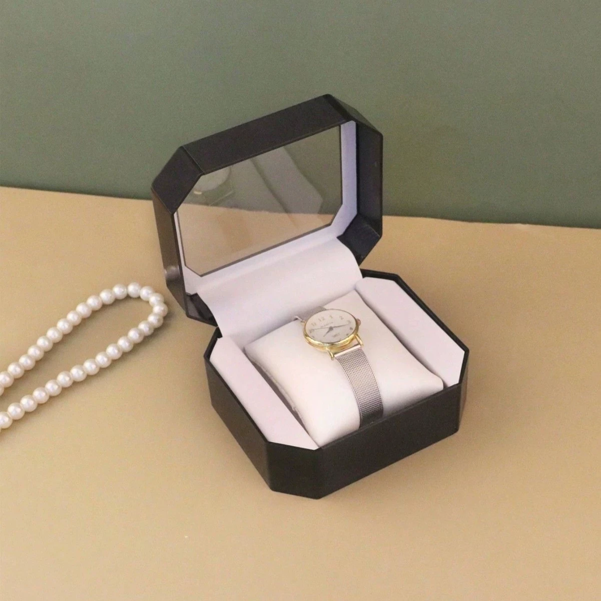 

Коробка для часов, высококачественная европейская прозрачная акриловая коробка для демонстрации мужских часов, коробка для хранения часов, минималистичная коробка для ювелирных украшений и браслетов