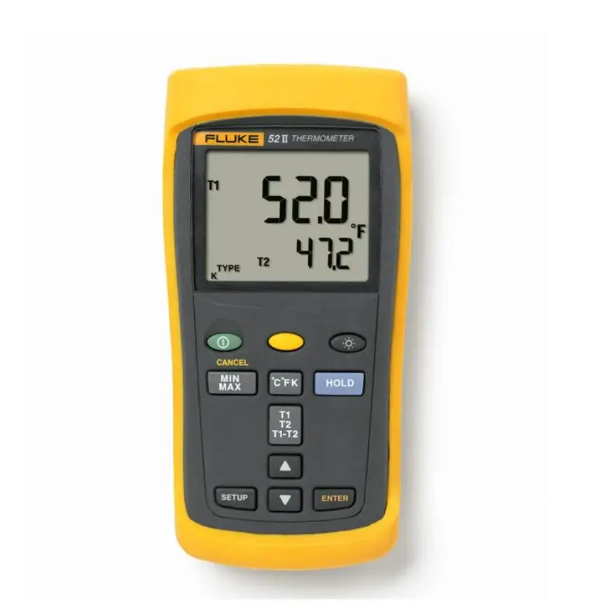 Dual Probe Digital Thermometer with Two 80PK-1 Thermocouples Temperature Measurement Meter For Hashboard Reparing