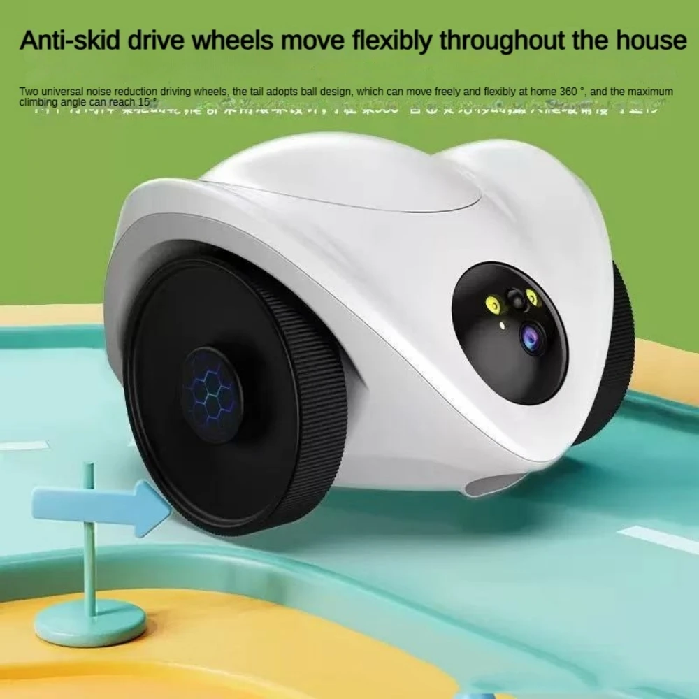 

Dog Treat Camera Dispenser Feeder 1080P Full HD Wifi Camera Pet Robot Toys 360°Move Freely 2-Way Audio App 30 Days Long Standby