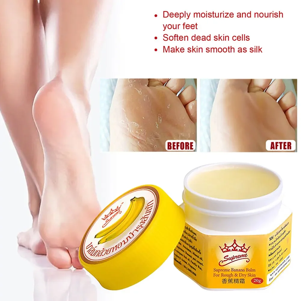 Anti-Drying Crack Foot Cream Heel Cracked Repair Cream Banana Oli Moisturizing Removal Dead Skin Hand Feet Smooth Care 20G