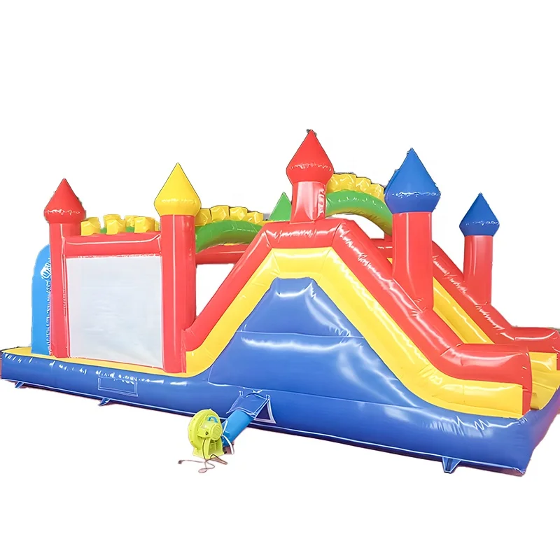 Hot Sale Children Outdoor Inflatable Castle Kids Jumping Bouncy Castle 3.5mx8m Commercial PVC Material 500KG Capacity Easy Setup