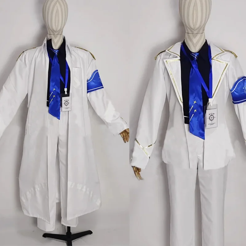 Blue Game Archive Casaco Escolar para Homem e Mulher, Roupa de Trabalho, Cosplay, Roupa Completa, Vestuário