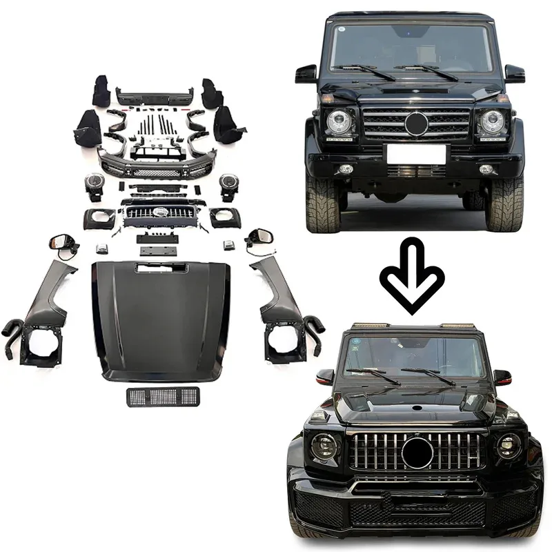 

Old Modified Upgraded To New 2019+ W463a W464 G63 Body Kits W463 1990-2018