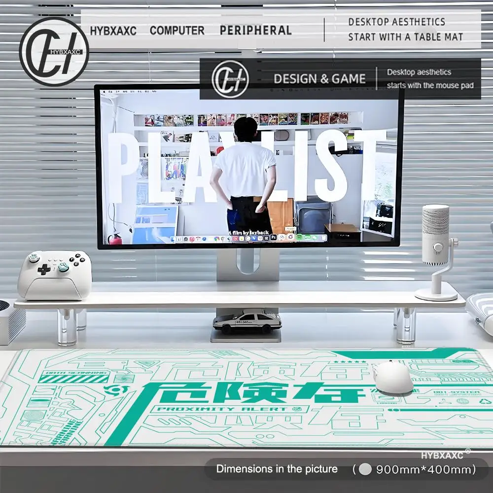 Black and White Mouse Pad Large Computer Gaming Accessories MousePads Desk Mats Carpet Anti-slip Laptop Soft Mice Pad Mouse Mat