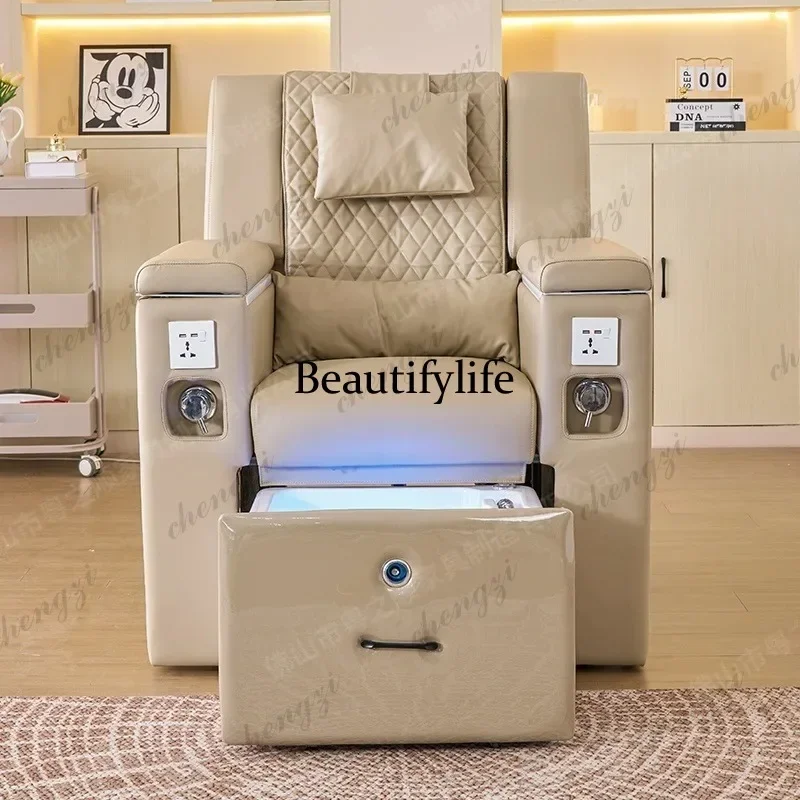 Electric Nail Art Manicure Table High-end Foot Bath Beauty Eyelash Manicure Table Multi-functional Sofa Furniture