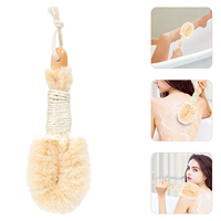 Bath Brush Practical Skin Scrubber Household Body Detergent Home Simple Non-slip Rope Hemu Exfoliating Tool Man