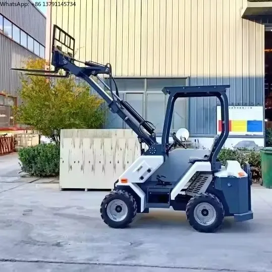 

Four-wheel drive high power high horsepower agricultural mini loader production wholesale small crawler skid steer loader custom