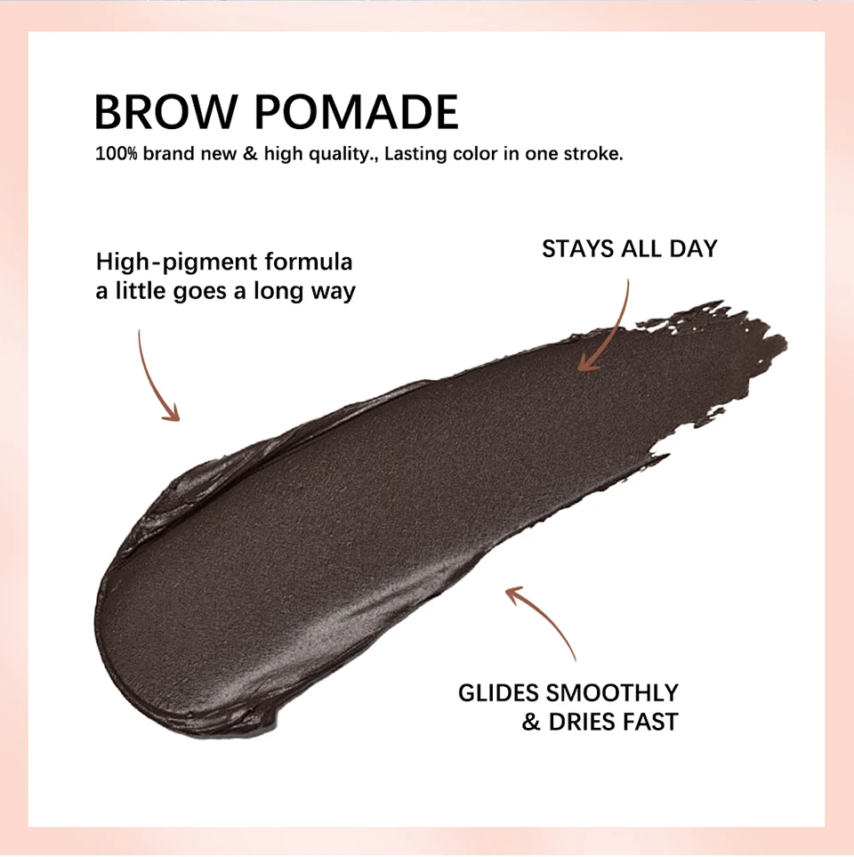 6 farben Matte Schwarz Wilde Augenbraue Creme 3D Natürliche Farbton Augenbraue Enhancer Gel Wachs Wasserdicht Langlebige Augen Make-Up Kosmetische werkzeug – Detail 6