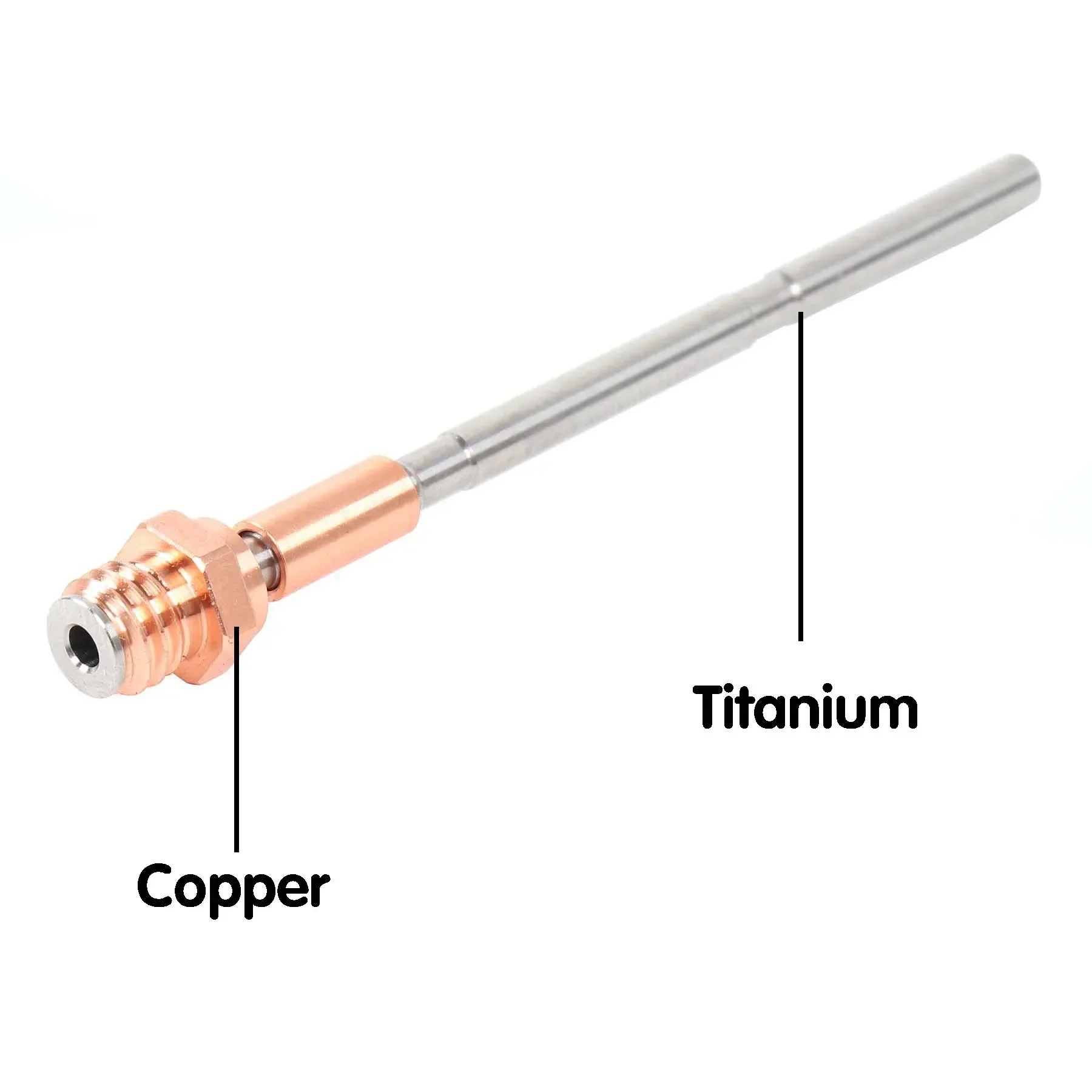 

Prusa MK4/XL/MK3.9 Nextruder Upgrade: Drop-in Copper Titanium Heatbreak Throat | Anti-Clog Extruder Kit for MK4S