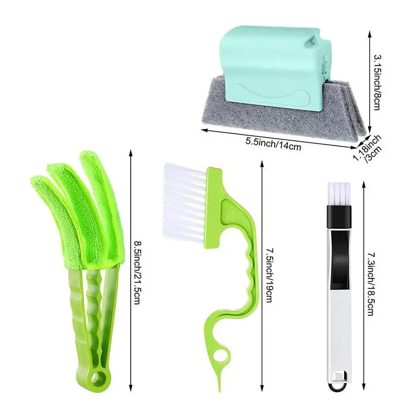 Window Track Cleaning Kit 16X/set Sliding Door Track Cleaner Creative Cleaner Brushes Tools Multipurpose Cleaning Kit For