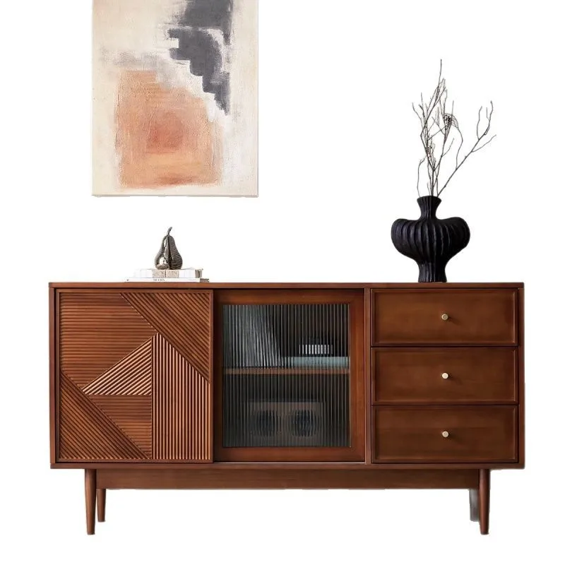 

Vintage, side cabinet, solid wood, living room, storage, against the wall, French, vintage