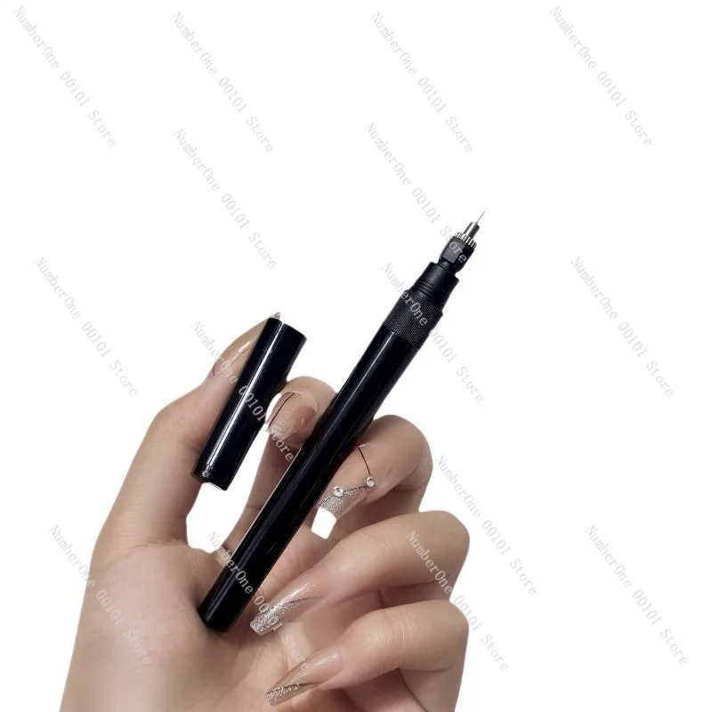 Precision Micro Hole Nail Art Pen Lazy Manicure Tool Fine Needle Syringe Drawing Liner for Gel Polish UV Builder DIY Salon