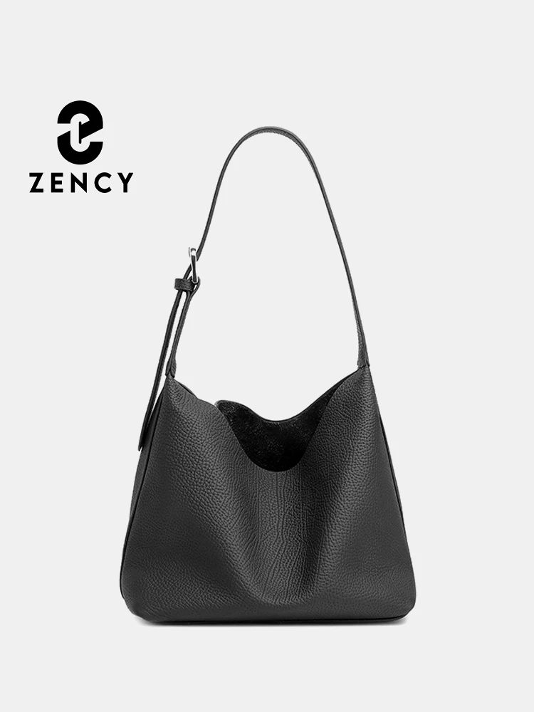 Zency Genuine Leather Women's Handbag Casual Crossbody Shoulder Bag Retro Natural Leather Mom Wife Gift Composite Bags