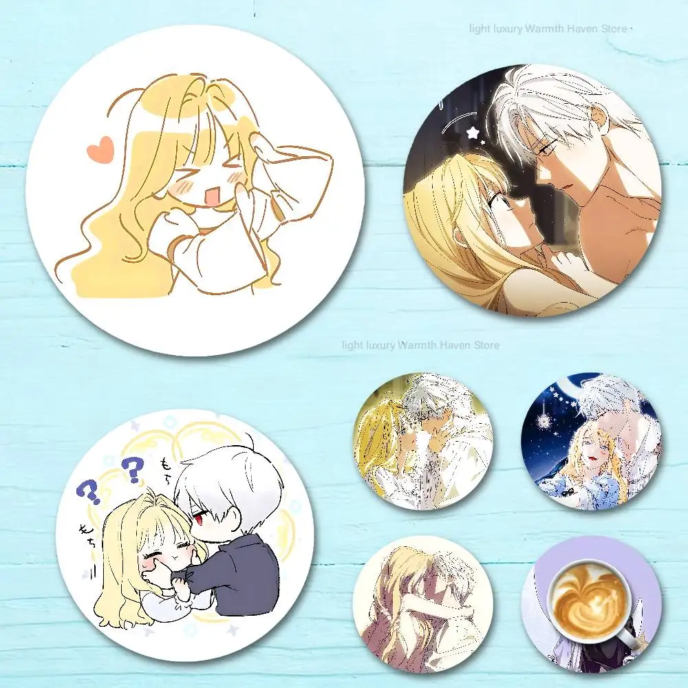 

H-How To Win My Husband Over Round Anime Wooden Coasters DIY Decorations Birthday Valentine Gifts