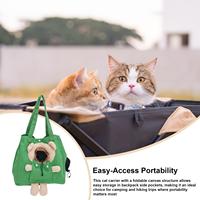 Cat Carrier Small Foldable Canvas Tote Cat Travel Carrier Dog Carrying Bag For Puppy Kitten Small Pet Outdoor Camping Hiking