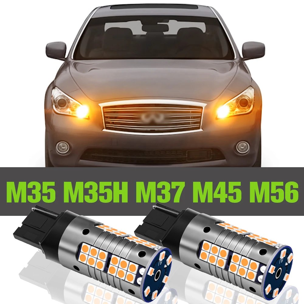 

2x LED Turn Signal Light Accessories Lamp For Infiniti M35 M35H M37 M45 M56 2006 2007 2008 2009 2010 2011 2012 2013