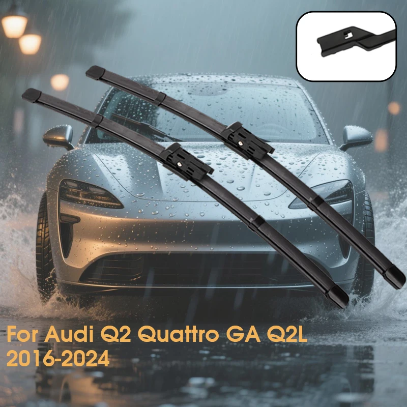 

Car Wiper Blades For Audi Q2 Quattro GA Q2L 2016-2024 Windshield Windscreen Front Window Blades 24"+19" Car Accessories