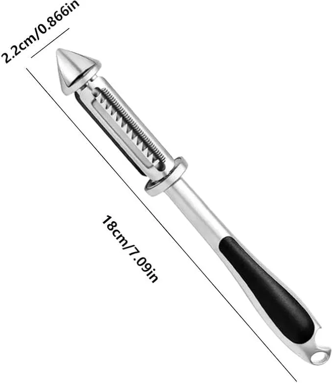 Sharp Stainless Steel Swivel Multifunction Vegetable Peeler, Comfortable Handle, Dishwasher Safe, Potato Peelers for Kitchen, Peel Veggies, Apple
