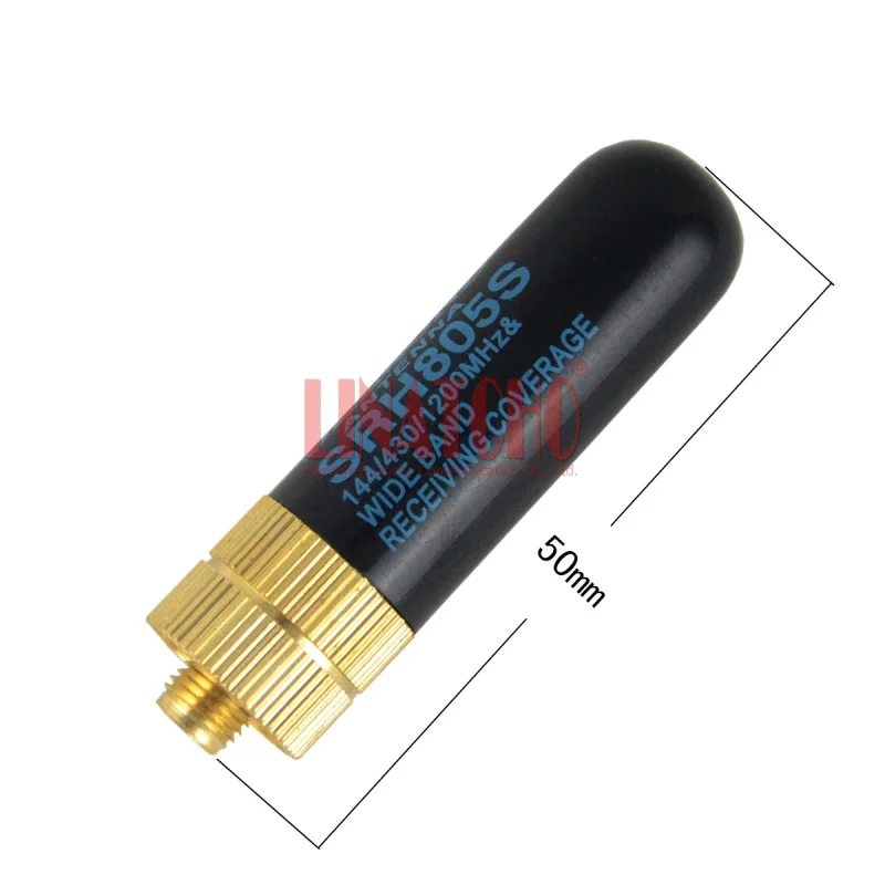 Small SRH805S UV Dual Band Walkie Talkie Mini Omni Directional SMA Female Thumb Antenna