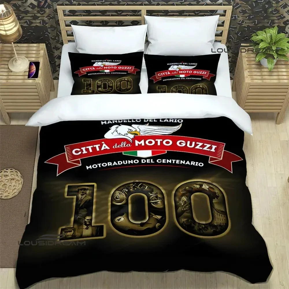 

Guzzi motorcycle Comfortable Duvet Quilt Cover Pillowcase Bedding Set Children Bedroom Decoration Home Textile