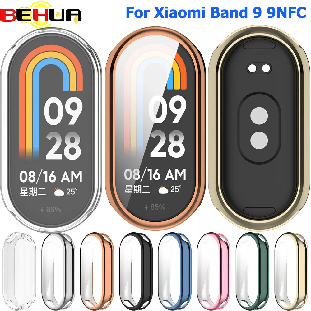 

Чехол BEHUA для Xiaomi Mi Band 10 9NFC, чехол из ТПУ, аксессуары, защитное покрытие с защитными чехлами для Xiaomi Band 10 9