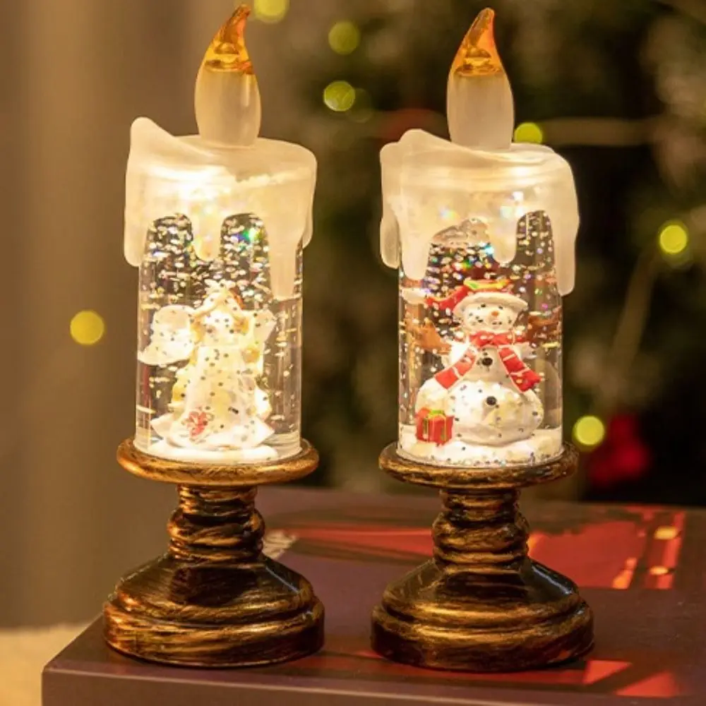 Gifts Illuminated Christmas Lamps Creative Santa Table Lamps Christmas Tree Snowman Christmas Decoration Festival Favors