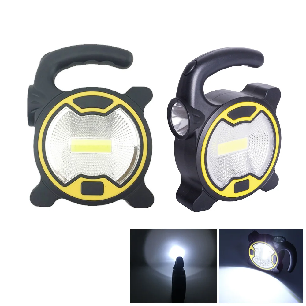 Portable COB LED Work Light Multifunctional Handheld Flashlight Waterproof Light Outdoor Hiking Camping Flashlights night light