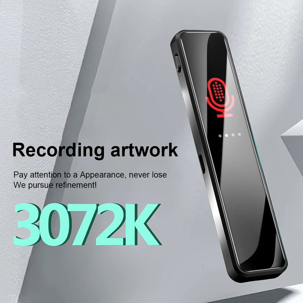 

High-Quality Digital Voice Recorder Audio Recorder Intelligent Noise Reduction Three-Segment Sensitive Microphone Recorder ﻿