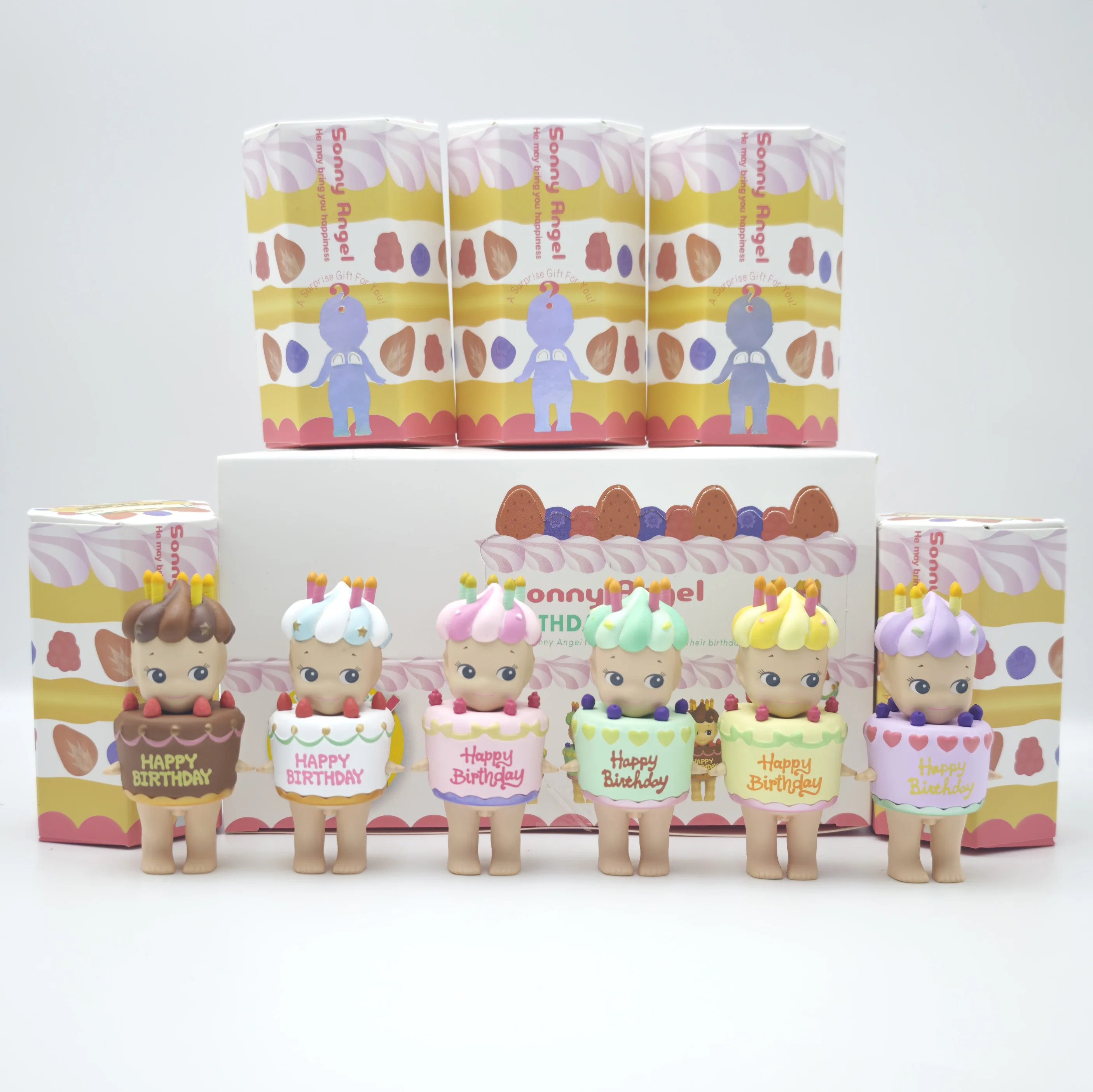 

Sonny Angel Blind Box Toys Birthday Gift Cake Series Anime Action Figure Cute Doll Models Ornament Collection Surprise Gifts