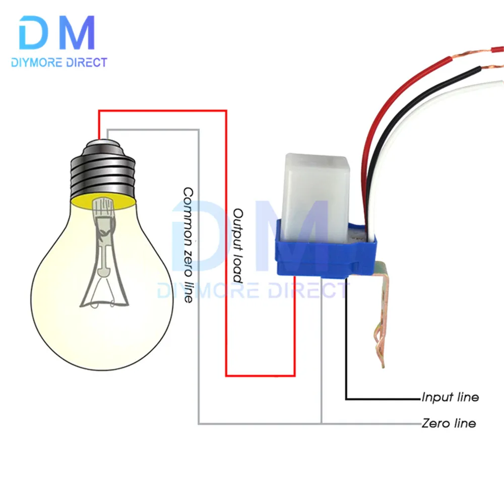 Automatische Auto On Off Fotocel Street Lichtschakelaar 220V 10A Foto Controle Photoswitch Sensor Schakelaar