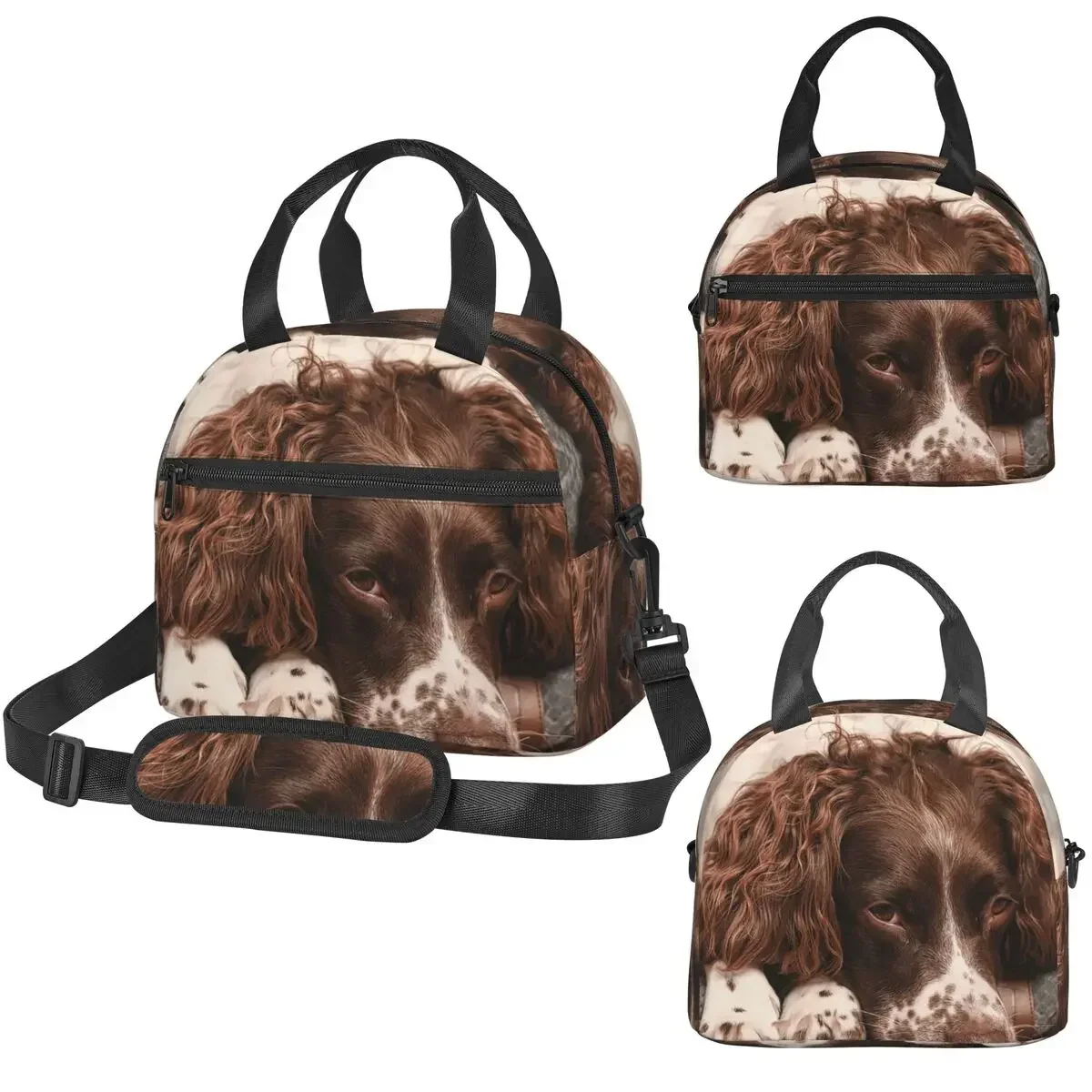 English Springer Spaniel Insulated Lunch Bag for Women Office Cooler Thermal Box Tote Leakproof Lunch Boxes