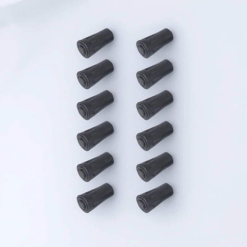 

12pcs Trekking Pole Tip Protectors Rubber Nonslip Foldable Mountaineering Camping Hiking Sticker Travel Pad Covers For Climbing