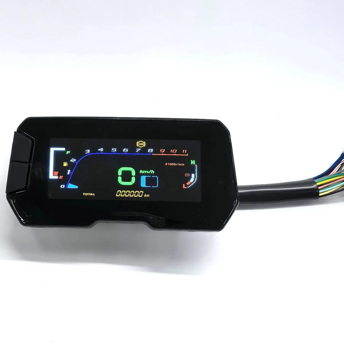 Motorcycle meters can display speed/oil level/odometer/