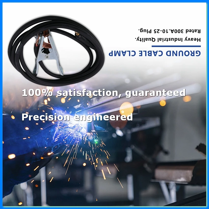 

300A Groud Welding Earth Cable Clamp Clip for MIG TIG ARC Welder / Cable 10-25 Plug Weld Holder Welding Soldering Supply Tool