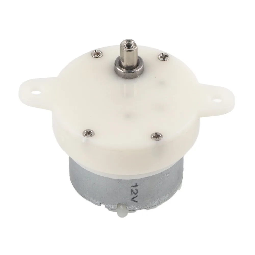 12V DC Geared Motor 4mm Shaft Diameter High Torque Slow Speed Gear Motor Terminal Connection 10RPM Low RPM Motor For Automation
