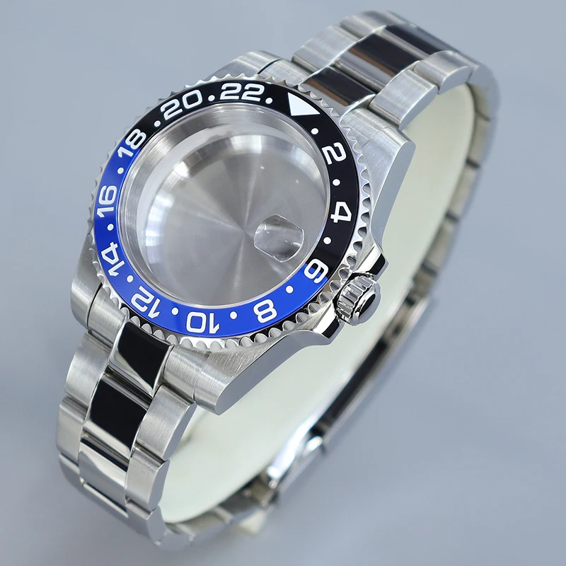 40mm Watch Case bands Accessories Sapphire Waterproof For Seiko NH34 NH35 NH36 NH38 NH70 Miyota8215 ETA 2824 Movement Gmt-master