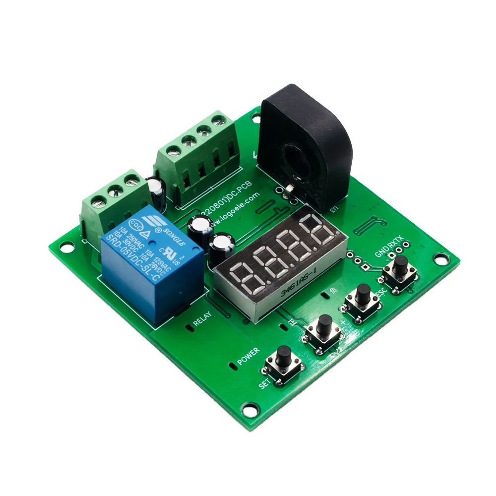 

High Accuracy Transducer 12V 24V 6A 15A 25A 50A RS485 TTL 0-5V Analog Switch Output DC Current Sensor