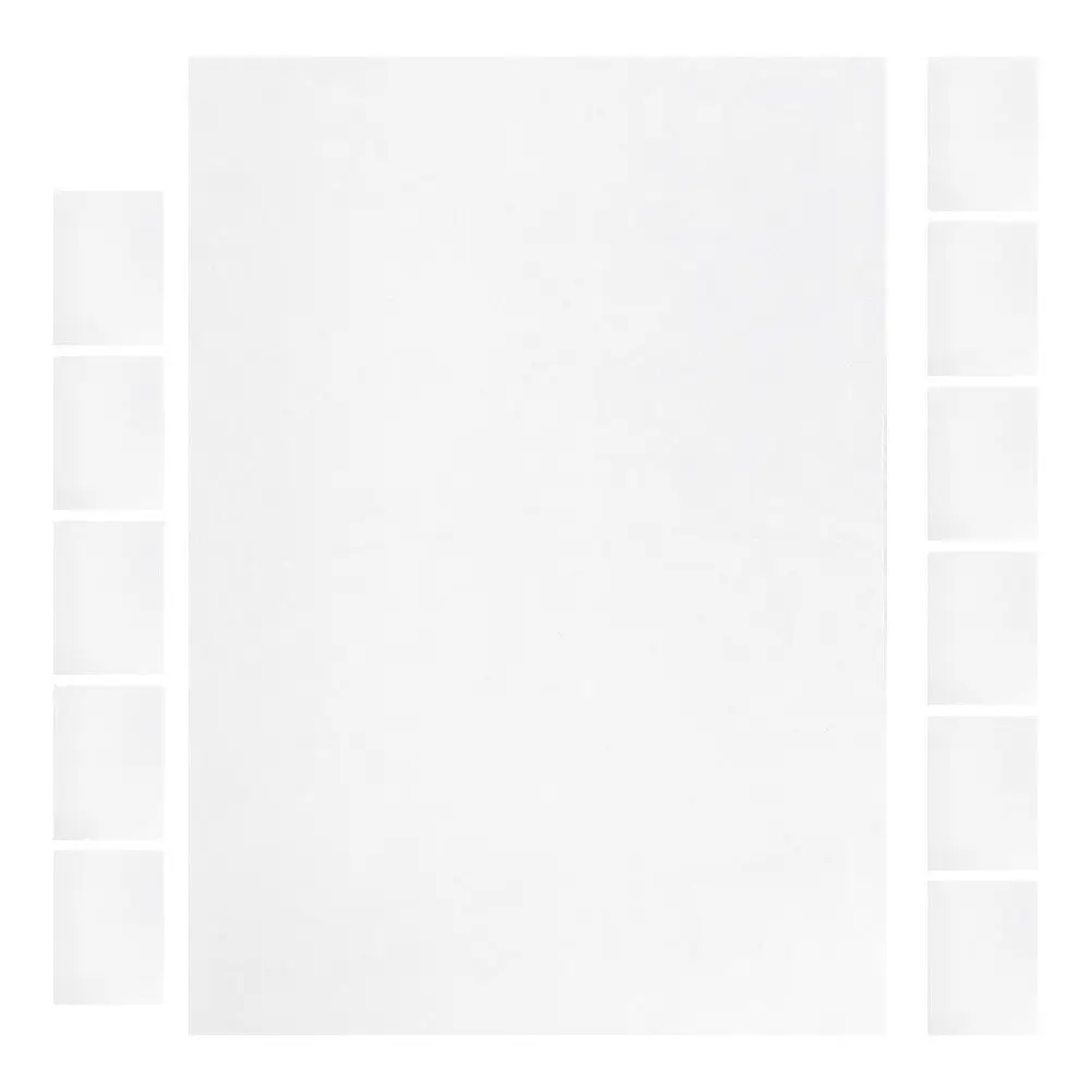 12 Sheets Printable Shrink Plastic Sheets Heat Shrink Film for DIY Crafts Making Keychains Jewelry Laminating Thermal Craft