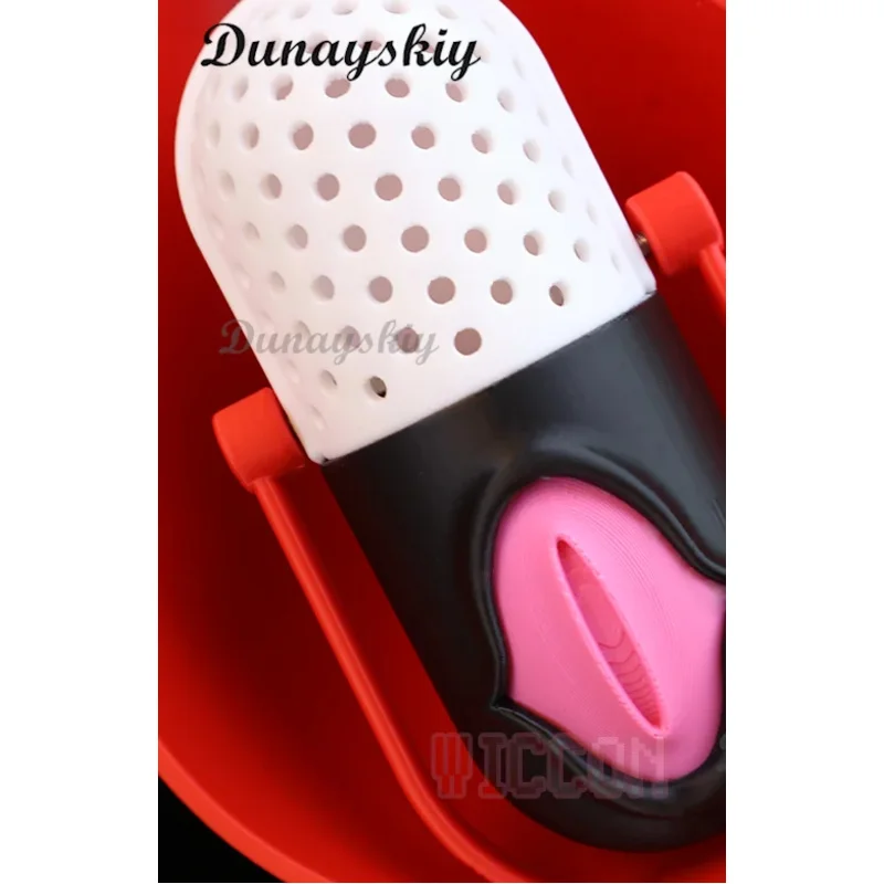 25COSAnime ALastor Cosplay micrófonos para personal de Hotel 3D accesorios de bastón de Pvc sombreros Halloween carnaval accesorios para fiesta conjuntos